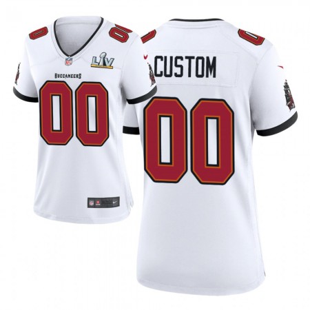 Maillot Tampa Bay Buccaneers Custom Nike Blanc 2021 Super Bowl LV - Femme